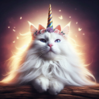 Majestic White Cat